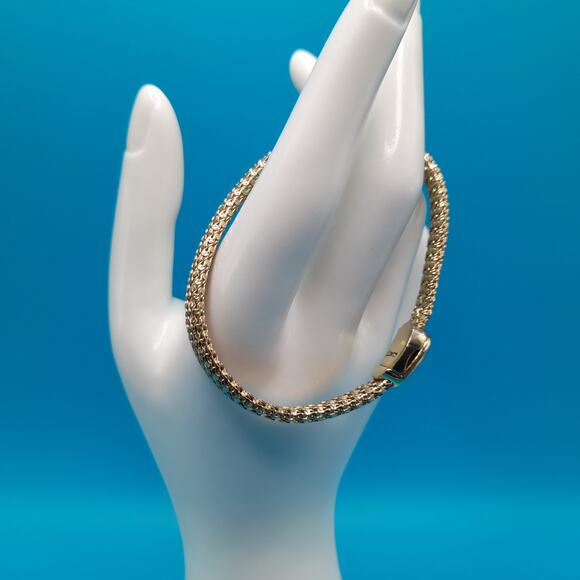 Vintage Monet Mesh Bracelet, Magnetic Clasp, 1990s - Picture 4 of 10